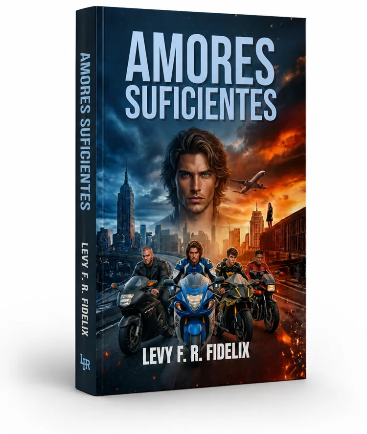 Livro Amores Suficientes em apresentação tridimensional
