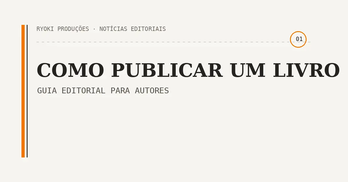 Card editorial Como publicar um livro com acabamento profissional